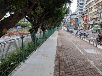 明志路二段324號至362號(校園側)改善後