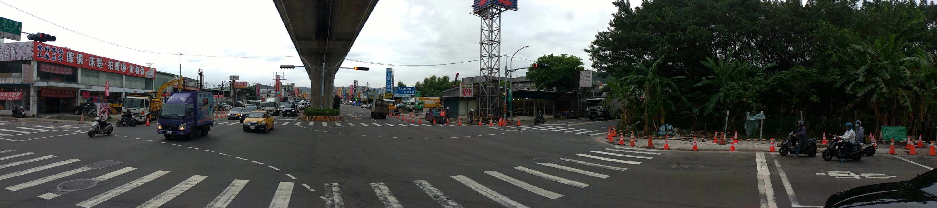 泰山貴子陸橋拆除後全景照片